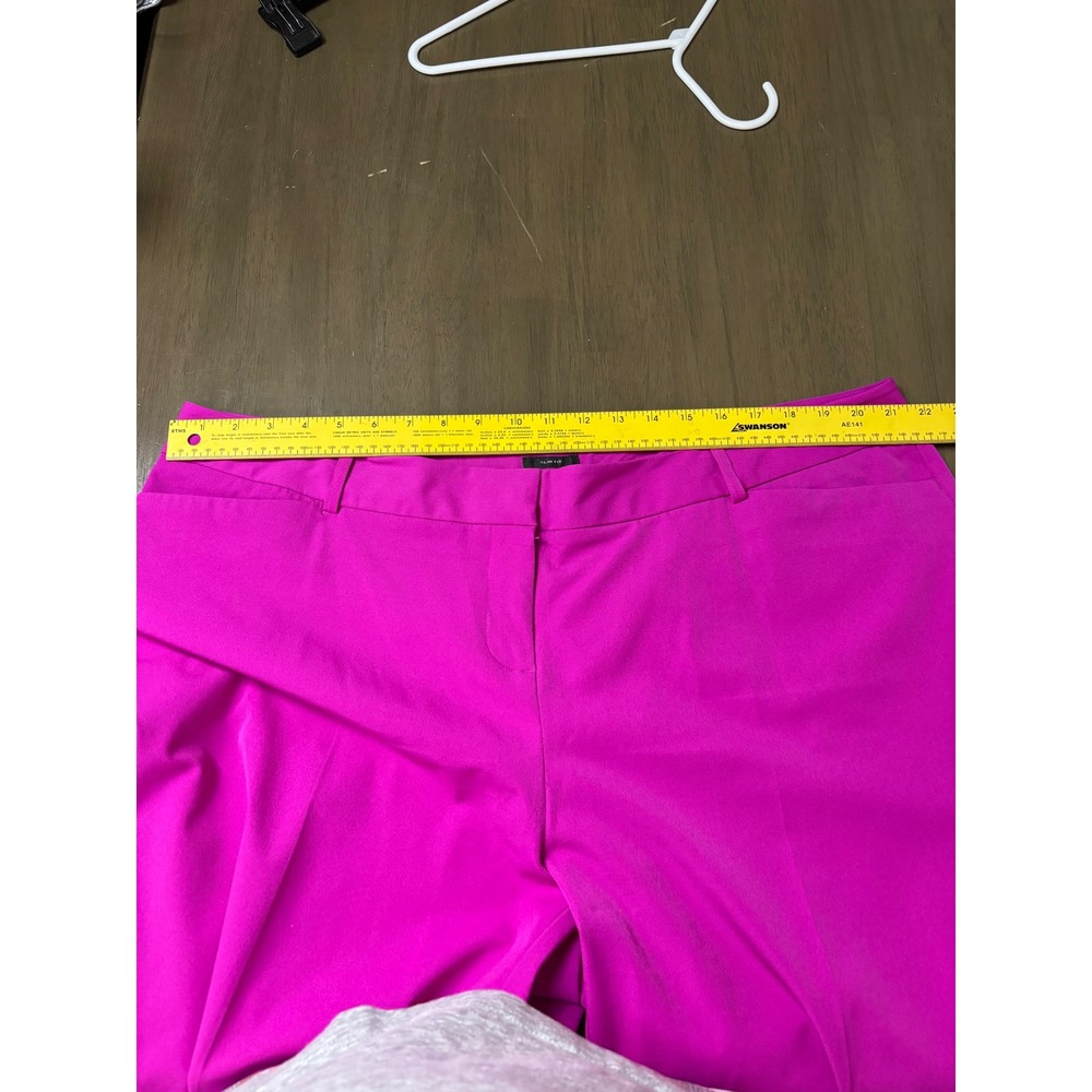 Worthington Womens Magenta Pink 2-Piece Pant Suit Blazer Slim Fit Trousers 2X - Picture 7 of 12
